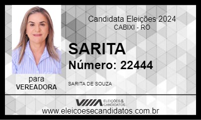 Candidato SARITA 2024 - CABIXI - Eleições