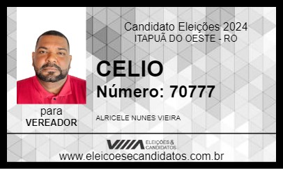 Candidato CELIO 2024 - ITAPUÃ DO OESTE - Eleições