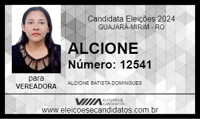 Candidato ALCIONE 2024 - GUAJARÁ-MIRIM - Eleições