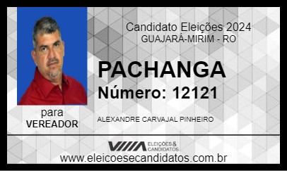 Candidato PACHANGA 2024 - GUAJARÁ-MIRIM - Eleições