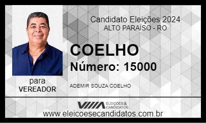 Candidato COELHO 2024 - ALTO PARAÍSO - Eleições