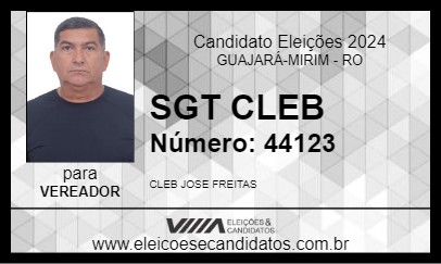 Candidato SGT CLEB 2024 - GUAJARÁ-MIRIM - Eleições