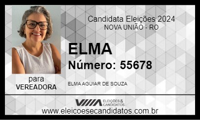 Candidato ELMA 2024 - NOVA UNIÃO - Eleições