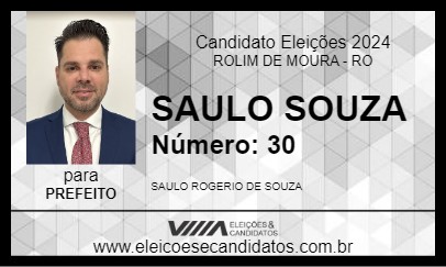 Candidato SAULO SOUZA 2024 - ROLIM DE MOURA - Eleições