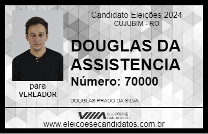 Candidato DOUGLAS DA ASSISTENCIA  2024 - CUJUBIM - Eleições