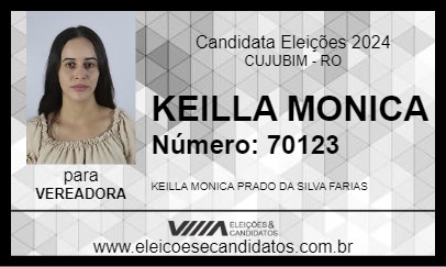 Candidato KEILLA MONICA 2024 - CUJUBIM - Eleições