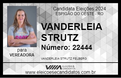 Candidato VANDERLEIA STRUTZ 2024 - ESPIGÃO DO OESTE - Eleições