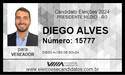 Candidato DIEGO ALVES 2024 - PRESIDENTE MÉDICI - Eleições