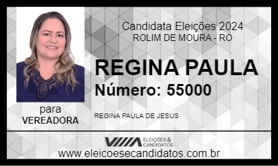 Candidato REGINA PUBLICIDADE 2024 - ROLIM DE MOURA - Eleições