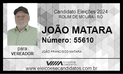 Candidato JOÃO MATARA 2024 - ROLIM DE MOURA - Eleições