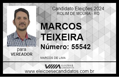 Candidato MARCOS TEIXEIRA 2024 - ROLIM DE MOURA - Eleições