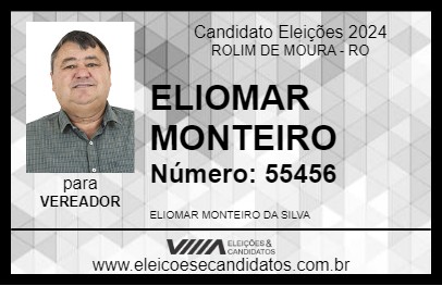 Candidato ELIOMAR MONTEIRO 2024 - ROLIM DE MOURA - Eleições