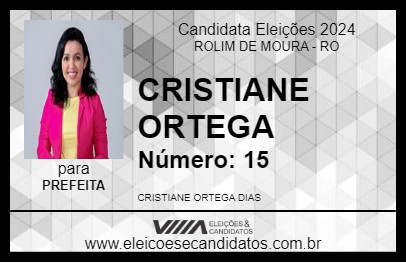 Candidato CRISTIANE ORTEGA 2024 - ROLIM DE MOURA - Eleições