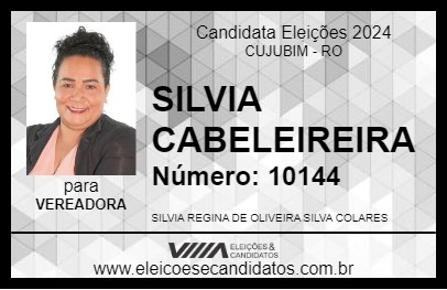 Candidato SILVIA CABELEIREIRA 2024 - CUJUBIM - Eleições