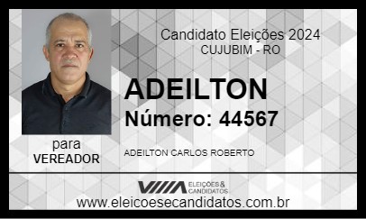 Candidato ADEILTON 2024 - CUJUBIM - Eleições