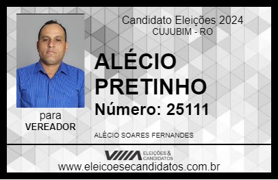 Candidato ALÉCIO FERNANDES 2024 - CUJUBIM - Eleições