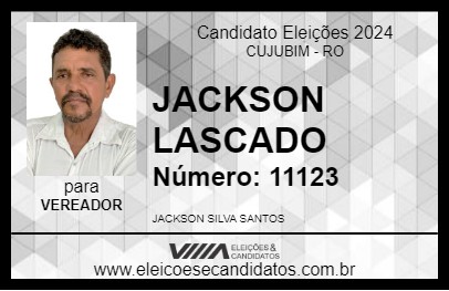 Candidato JACKSON LASCADO 2024 - CUJUBIM - Eleições