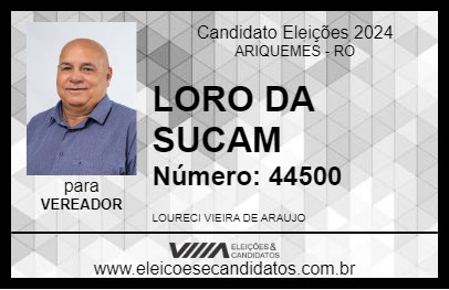 Candidato LORO DA SUCAM 2024 - ARIQUEMES - Eleições