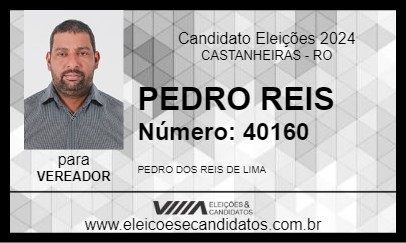 Candidato PEDRO REIS 2024 - CASTANHEIRAS - Eleições