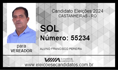 Candidato SOL 2024 - CASTANHEIRAS - Eleições