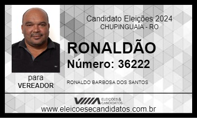 Candidato RONALDÃO 2024 - CHUPINGUAIA - Eleições