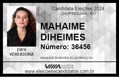 Candidato MAHAIME DIHEIMES 2024 - CHUPINGUAIA - Eleições