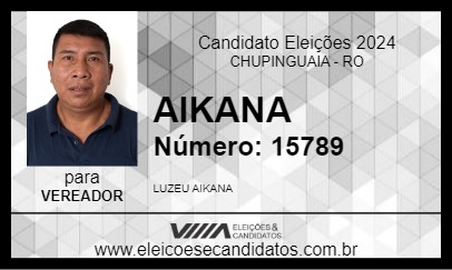 Candidato AIKANA 2024 - CHUPINGUAIA - Eleições