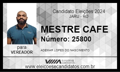 Candidato MESTRE CAFE 2024 - JARU - Eleições