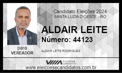 Candidato ALDAIR LEITE 2024 - SANTA LUZIA D\OESTE - Eleições