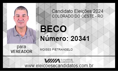 Candidato BECO 2024 - COLORADO DO OESTE - Eleições