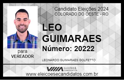 Candidato LEO GUIMARAES 2024 - COLORADO DO OESTE - Eleições