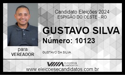 Candidato GUSTAVO SILVA 2024 - ESPIGÃO DO OESTE - Eleições