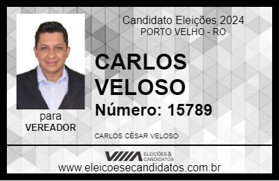 Candidato CARLOS VELOSO 2024 - PORTO VELHO - Eleições