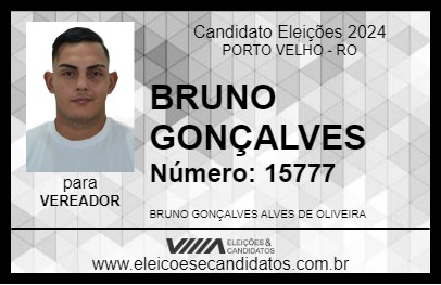 Candidato BRUNO GONÇALVES 2024 - PORTO VELHO - Eleições