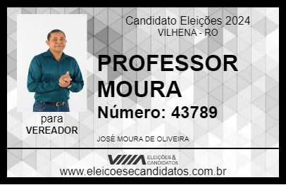 Candidato PROFESSOR MOURA 2024 - VILHENA - Eleições