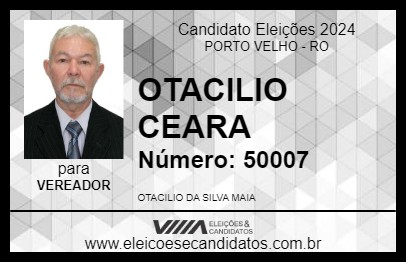 Candidato OTACILIO CEARA 2024 - PORTO VELHO - Eleições