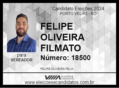 Candidato FELIPE OLIVEIRA 2024 - PORTO VELHO - Eleições