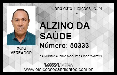 Candidato ALZINO DA SAÚDE 2024 - PORTO VELHO - Eleições