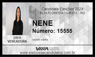 Candidato NENE 2024 - ALTA FLORESTA D\OESTE - Eleições