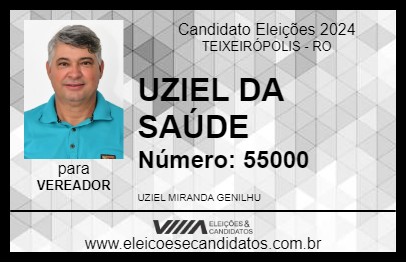 Candidato UZIEL DA SAÚDE 2024 - TEIXEIRÓPOLIS - Eleições