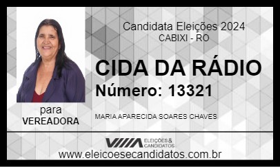 Candidato CIDA DA RÁDIO 2024 - CABIXI - Eleições