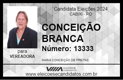 Candidato CONCEIÇÃO BRANCA 2024 - CABIXI - Eleições