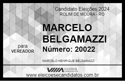 Candidato MARCELO BELGAMAZZI 2024 - ROLIM DE MOURA - Eleições