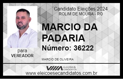 Candidato MARCIO DA PADARIA 2024 - ROLIM DE MOURA - Eleições