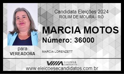 Candidato MARCIA MOTOS 2024 - ROLIM DE MOURA - Eleições