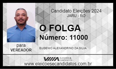 Candidato O FOLGA 2024 - JARU - Eleições