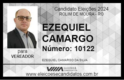 Candidato EZEQUIEL CAMARGO 2024 - ROLIM DE MOURA - Eleições