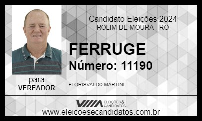 Candidato FERRUGE 2024 - ROLIM DE MOURA - Eleições