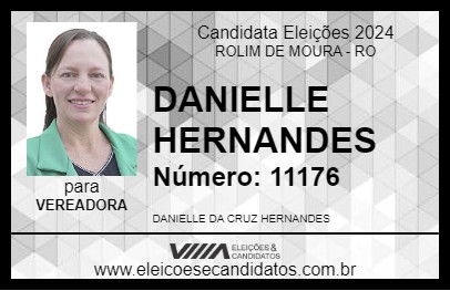 Candidato DANIELLE HERNANDES  2024 - ROLIM DE MOURA - Eleições