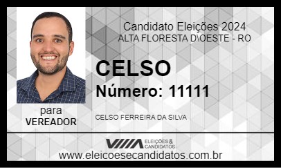 Candidato CELSO 2024 - ALTA FLORESTA D\OESTE - Eleições